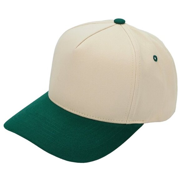 Two Tone Canvas Trucker Hat Baseball Cap - Picture 3 of 16